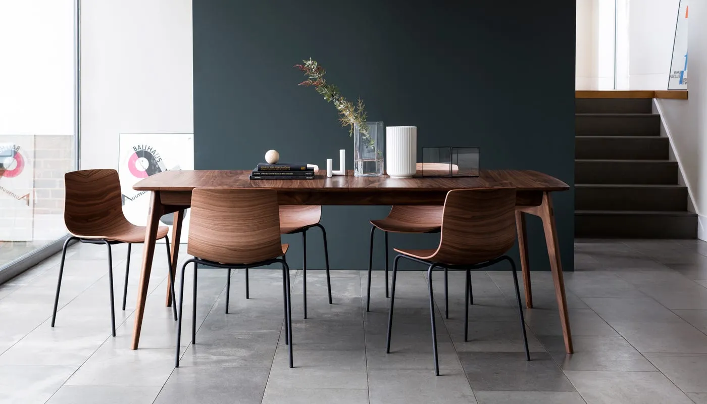 Dining Chair with Tubular Base - Oak, Veneer
