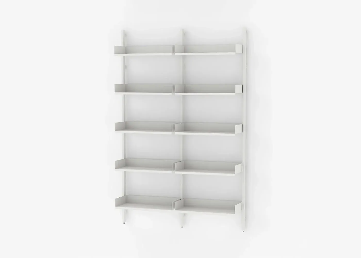 Double Extension Kit Shelving System - White