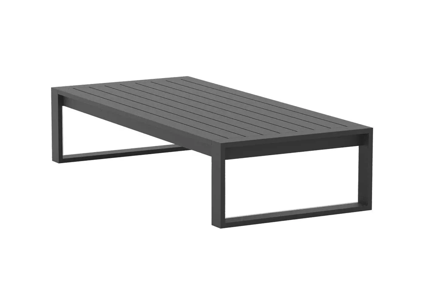 Eos Outdoor Coffee Table - Black, Aluminium