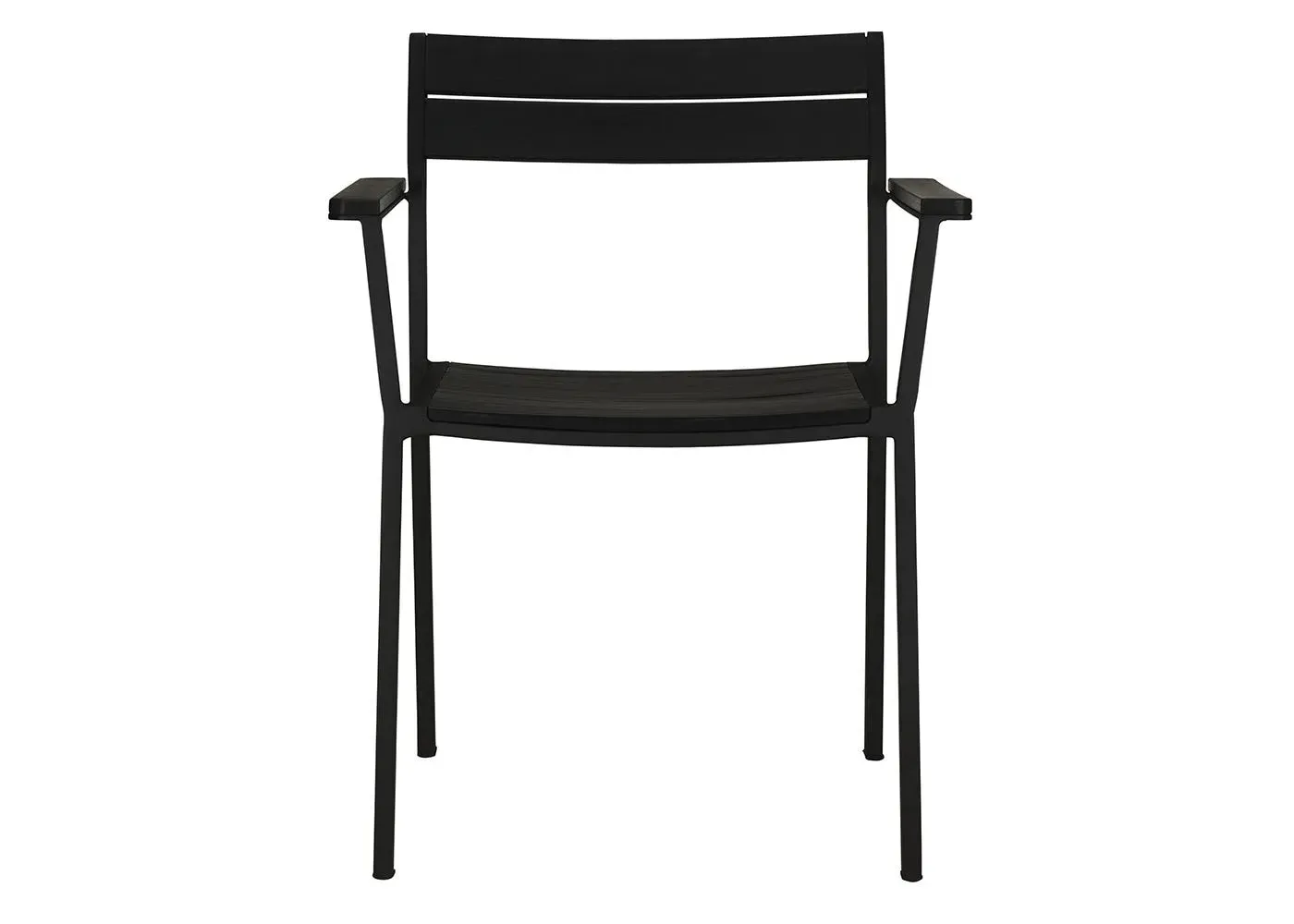 Garden Armchair - Black, Aluminium image
