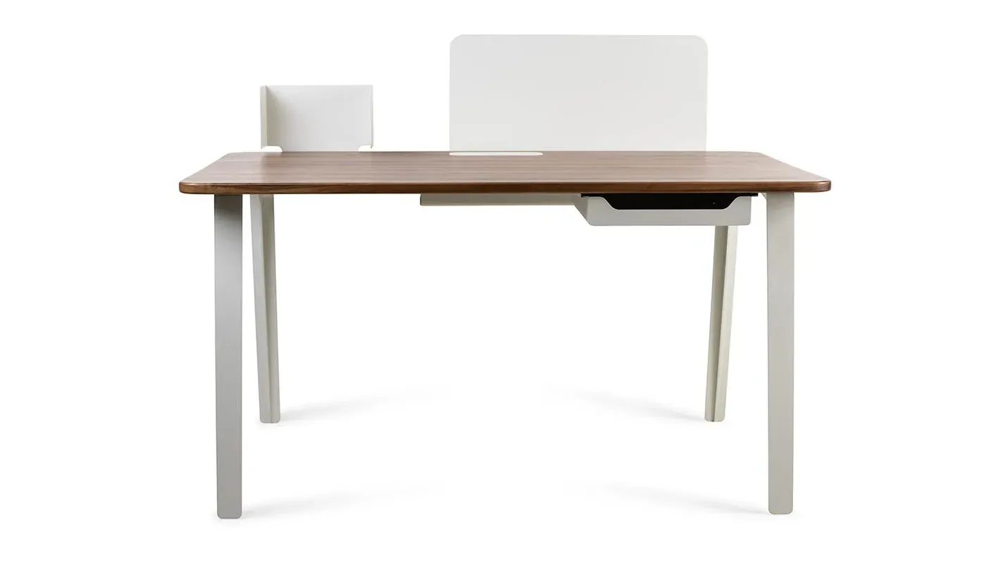 Mantis Desk with Storage - Ash, Solid Wood