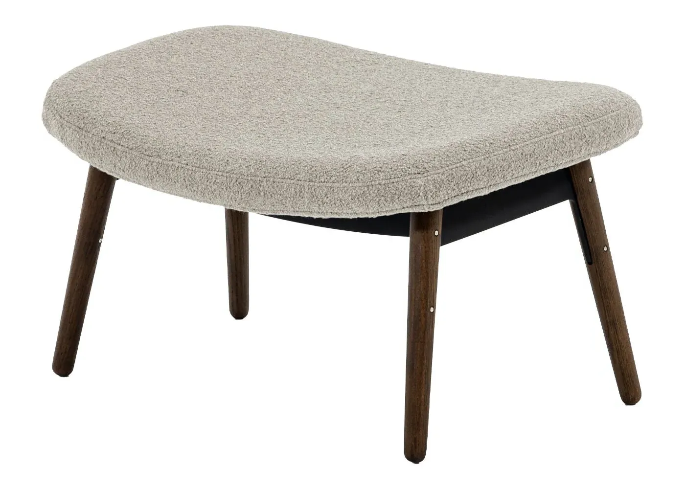 Ottoman with Storage - Cream, Boucle image