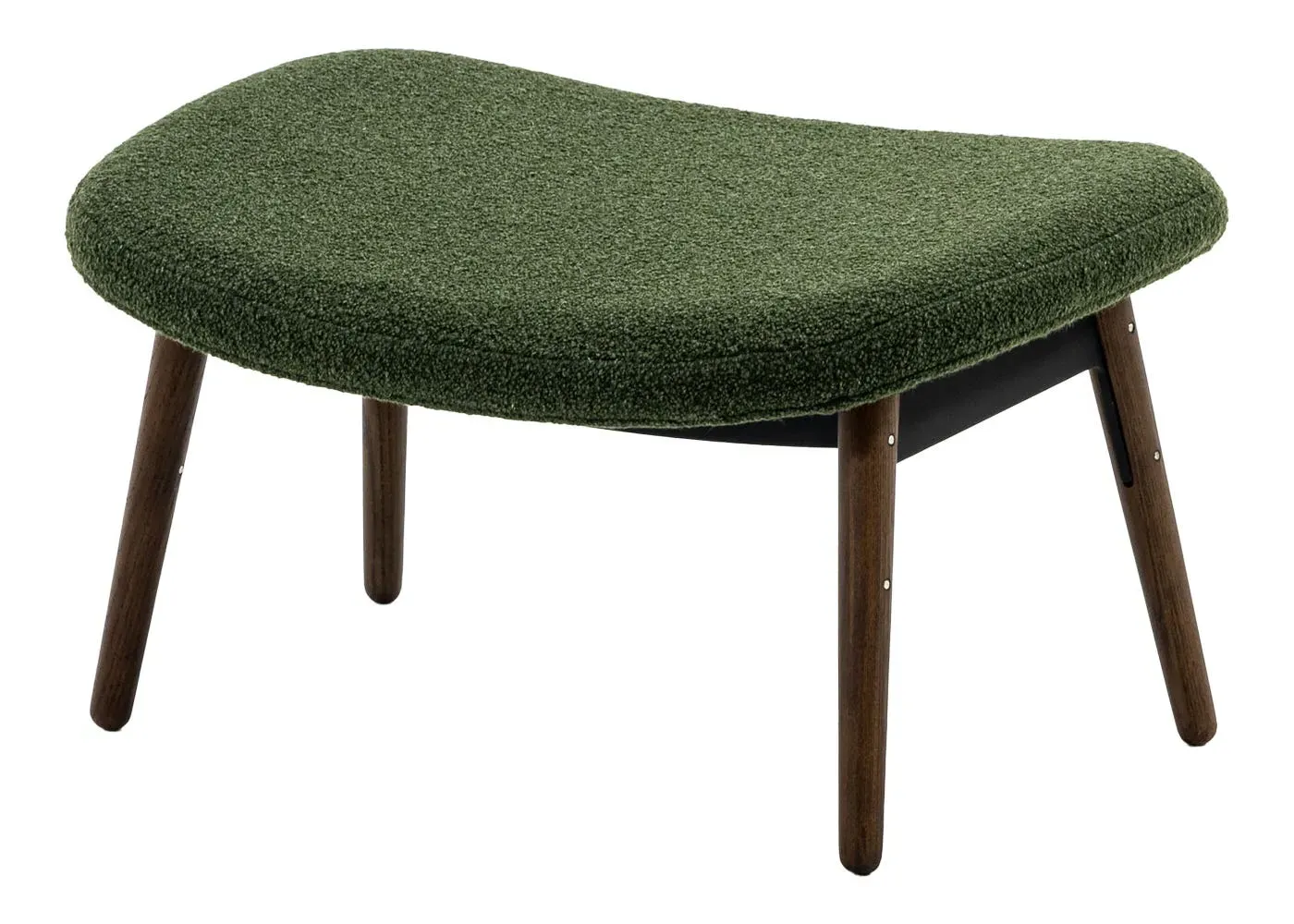Ottoman with Storage - Green, Boucle