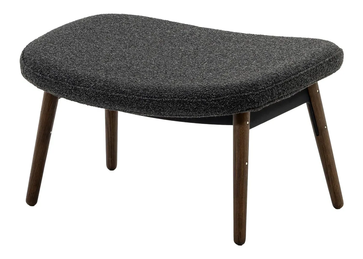 Ottoman with Storage - Grey, Boucle