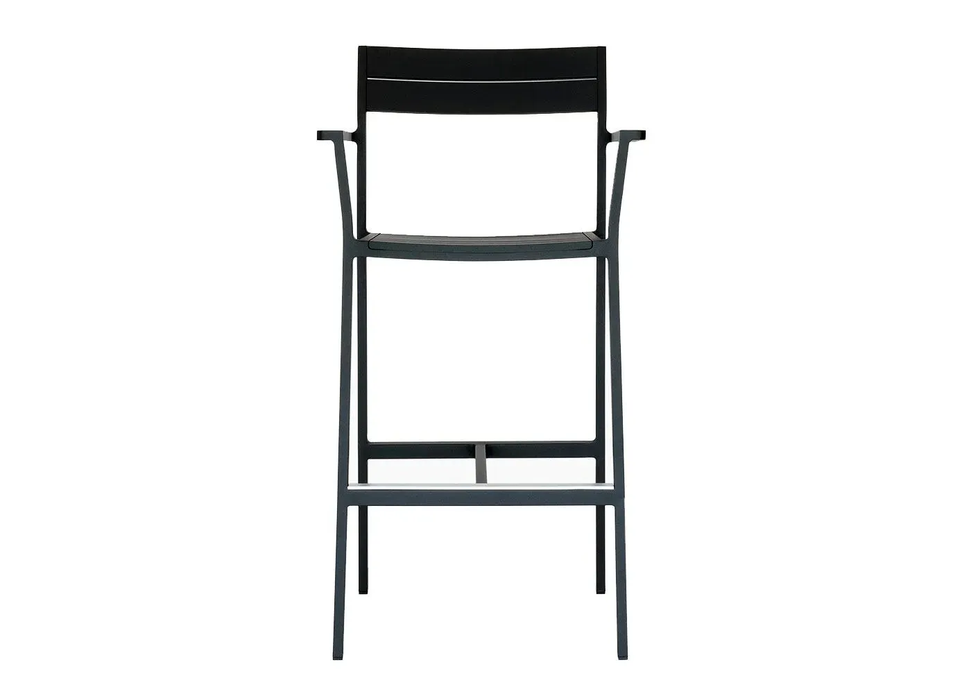 Outdoor Bar Stool - Black, Aluminium