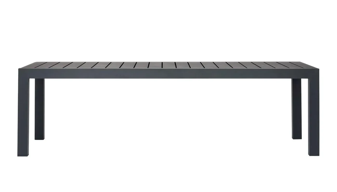 Outdoor Bench - Black, Powder-Coated Aluminium image