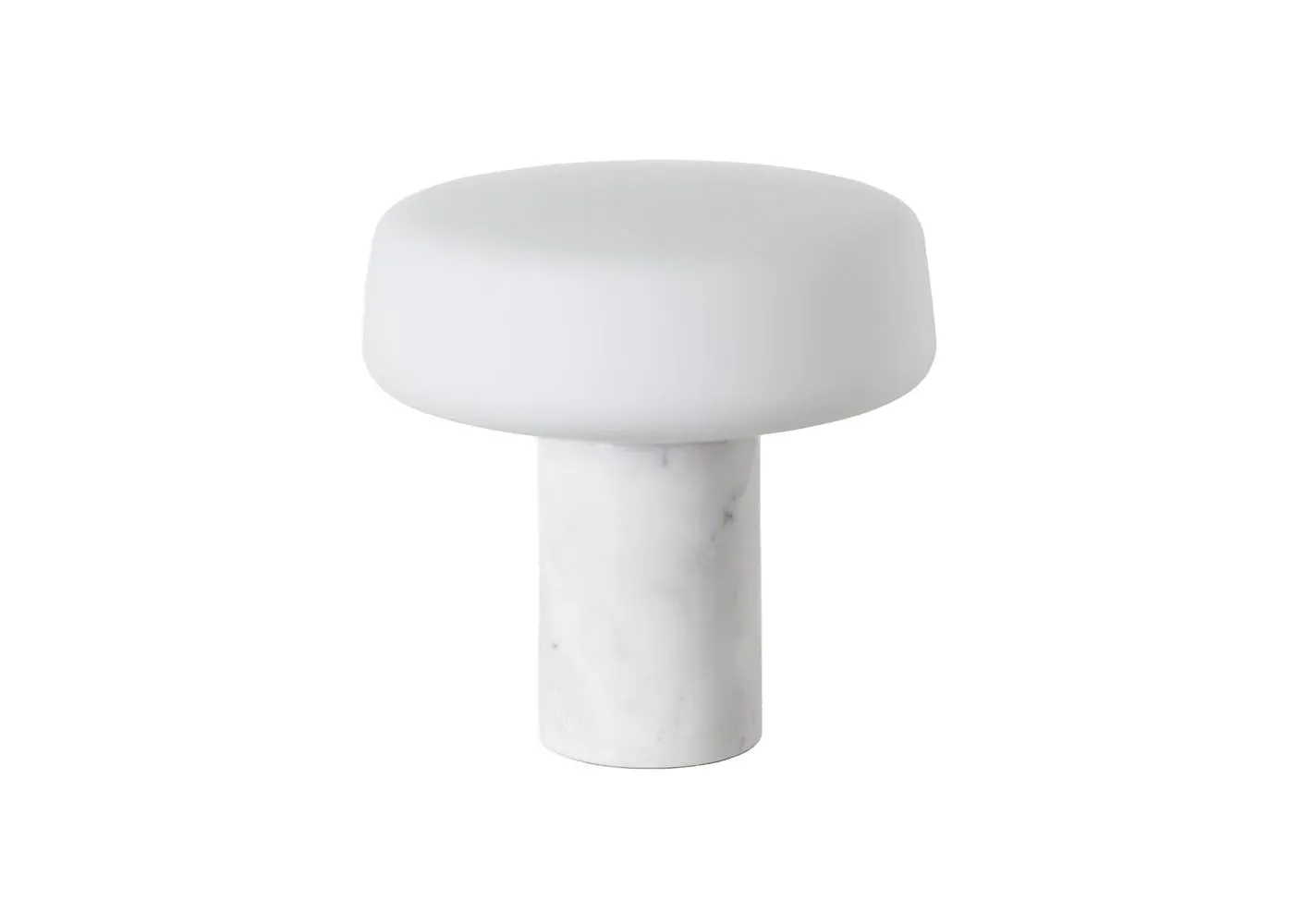 Portable LED Table Lamp - White, Marble