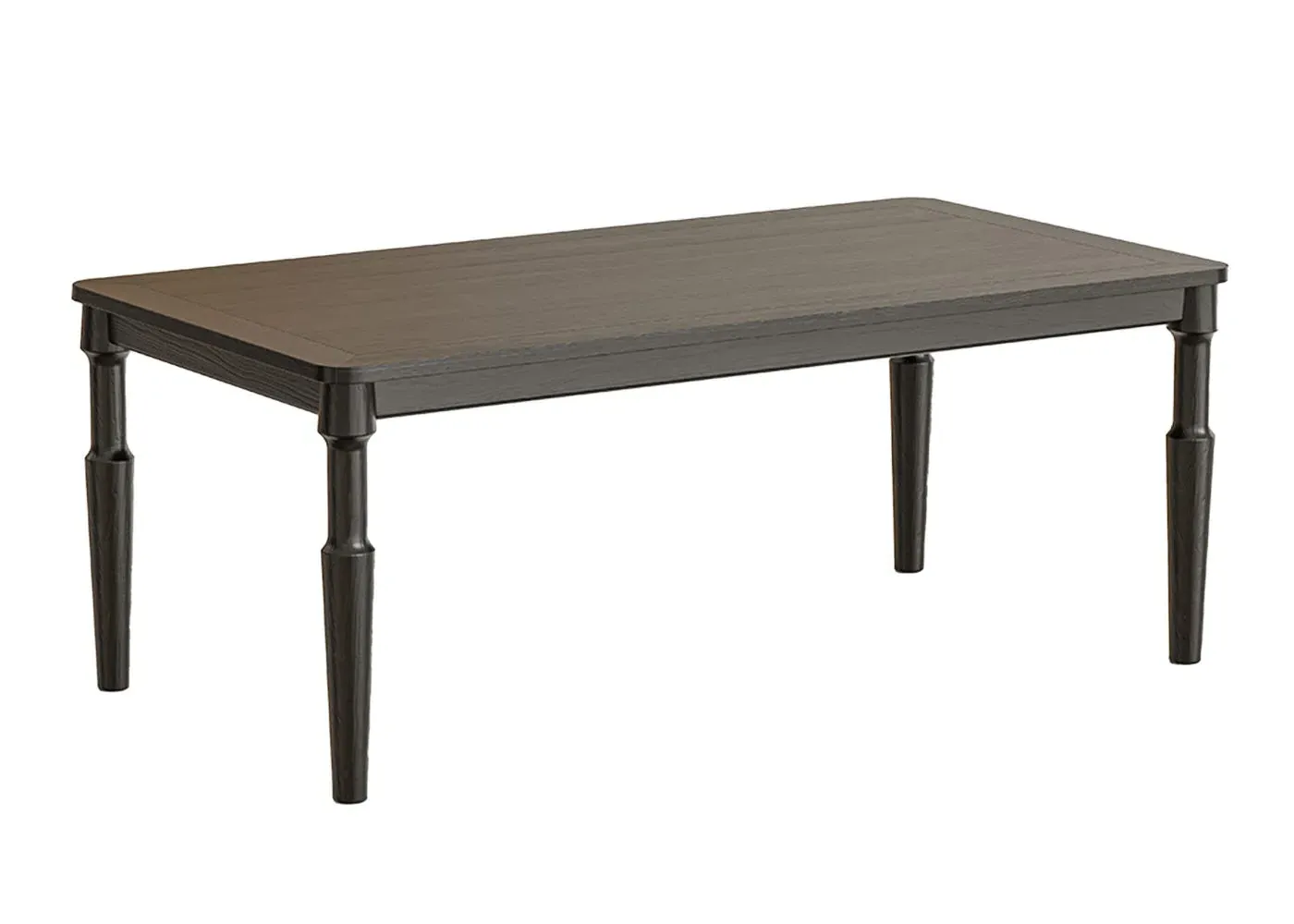 Rectangular Dining Table - Black, Solid Wood image