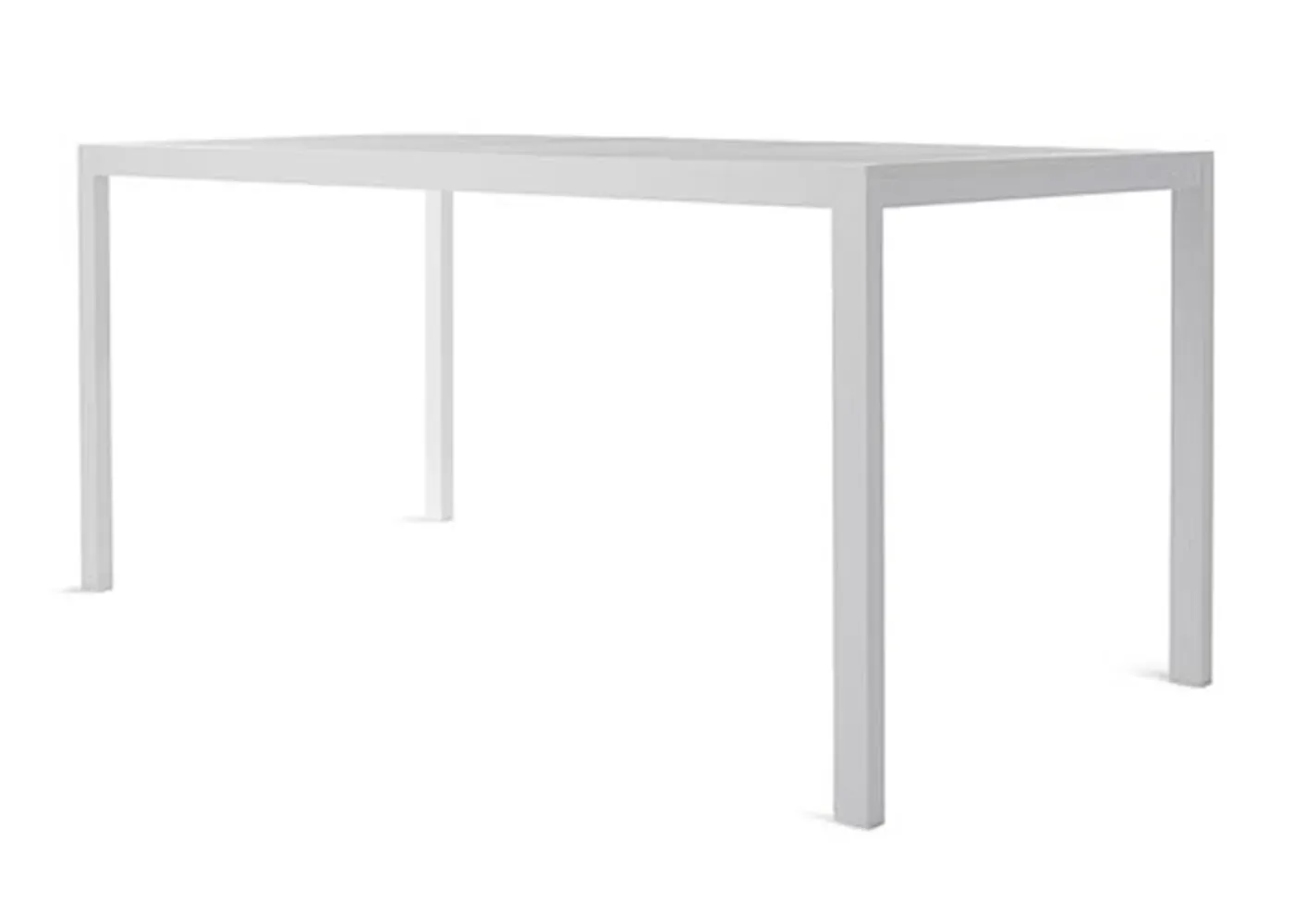 Rectangular Outdoor Dining Table - White