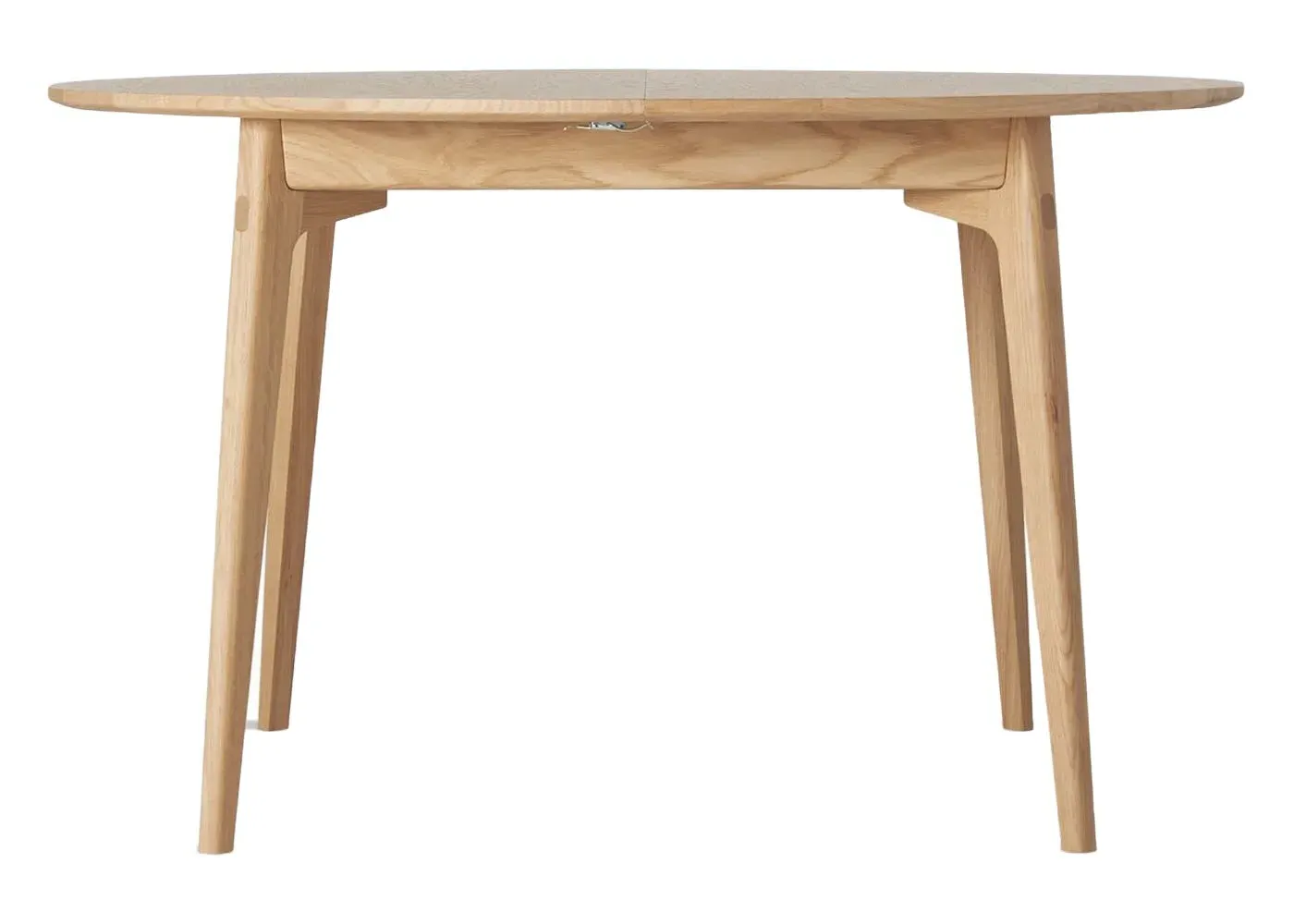 Round Extending Dining Table - Oak, Solid Wood image