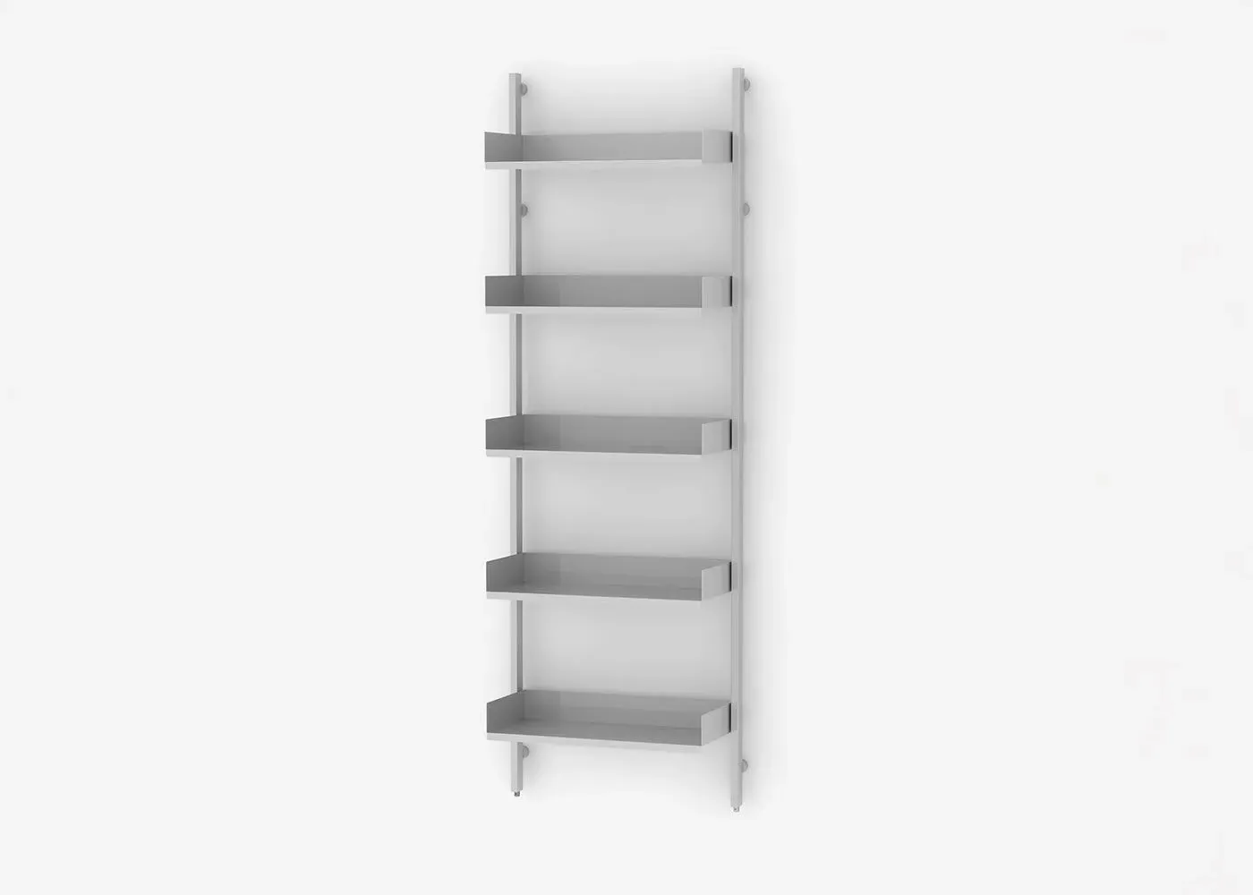 Single Unit Slot Shelving - White