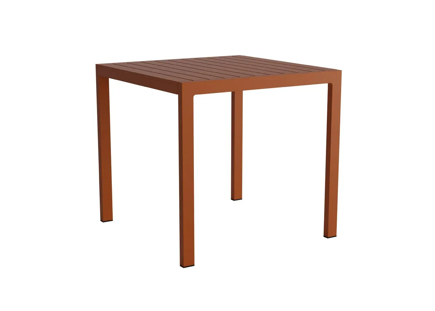 Square Outdoor Dining Table - Rust, Aluminium image