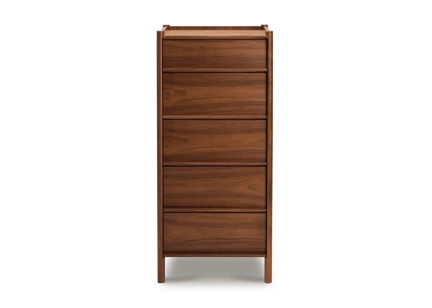 Tallboy Chest of Drawers - Dark Wood, Walnut