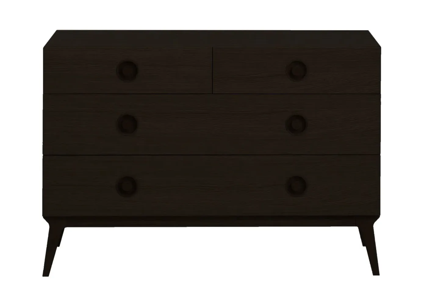 Valentine Chest of Drawers - Black, Wenge