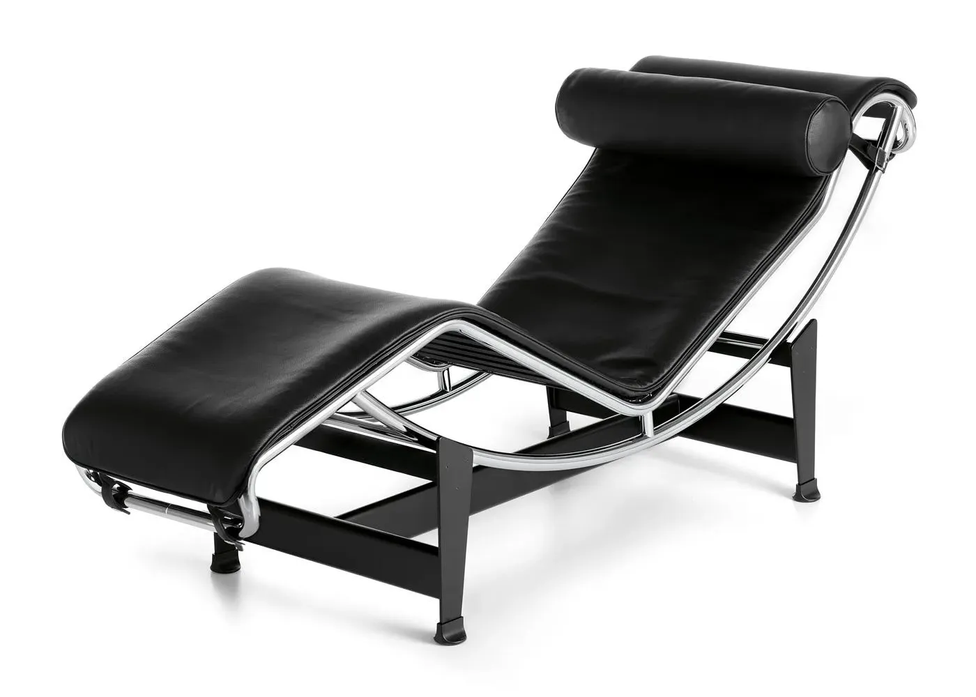 Adjustable Chaise Longue - Black, Leather image