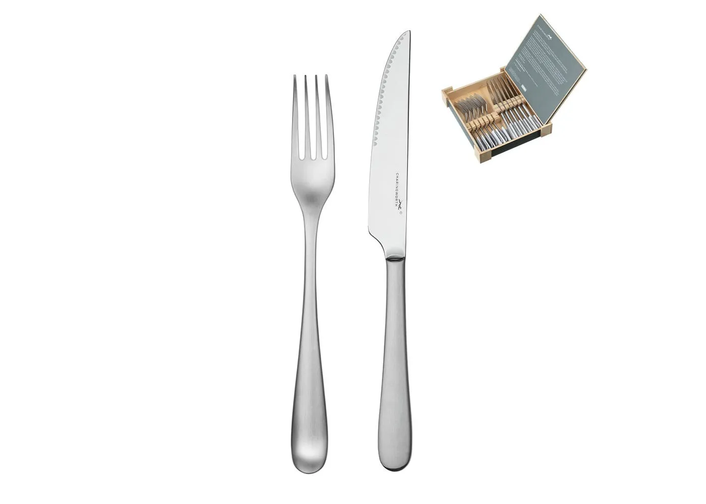 12-Piece Steak Knife Set - Silver, Satin Steel image