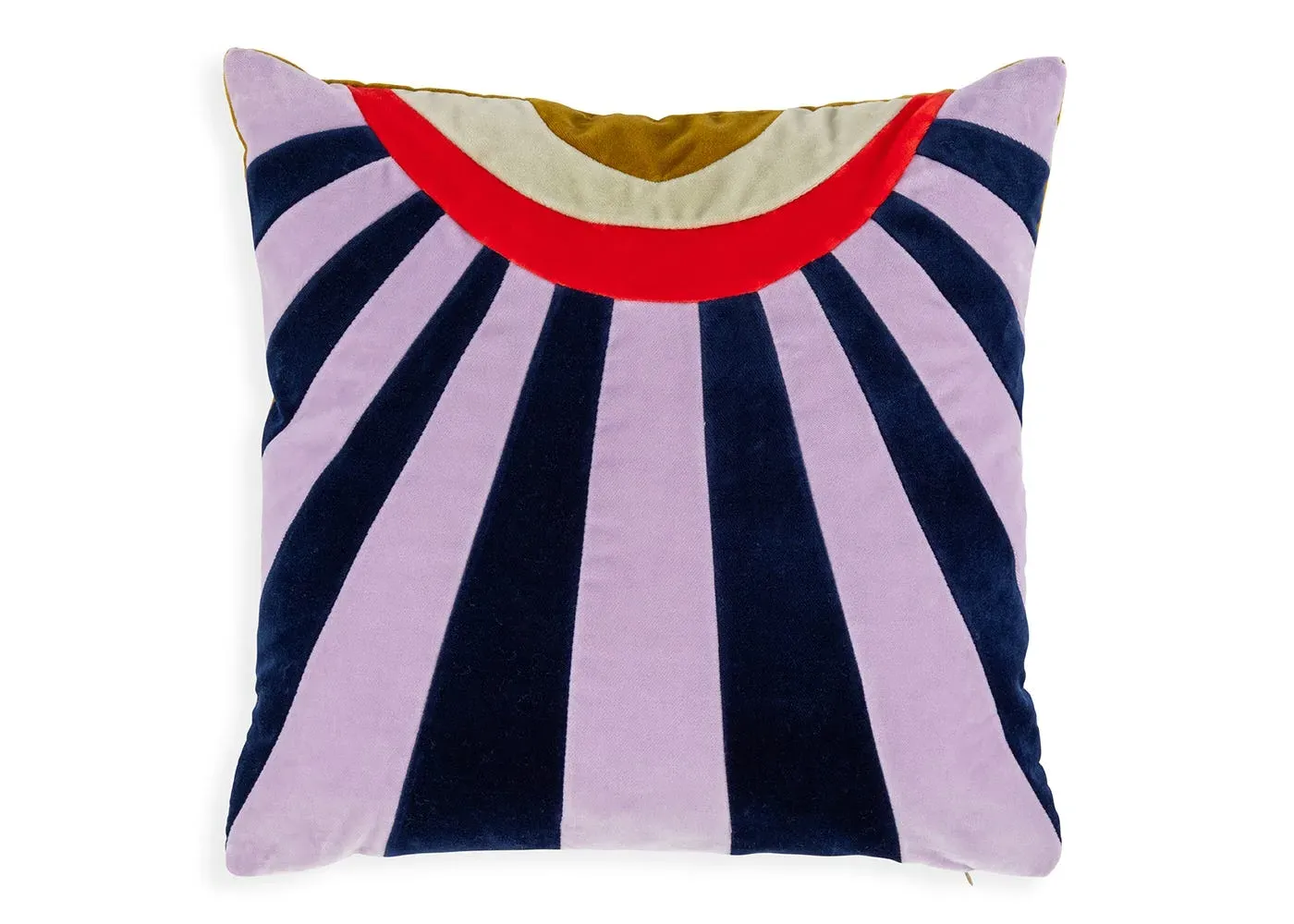 Square Cushion Cover - Multi, Velvet image