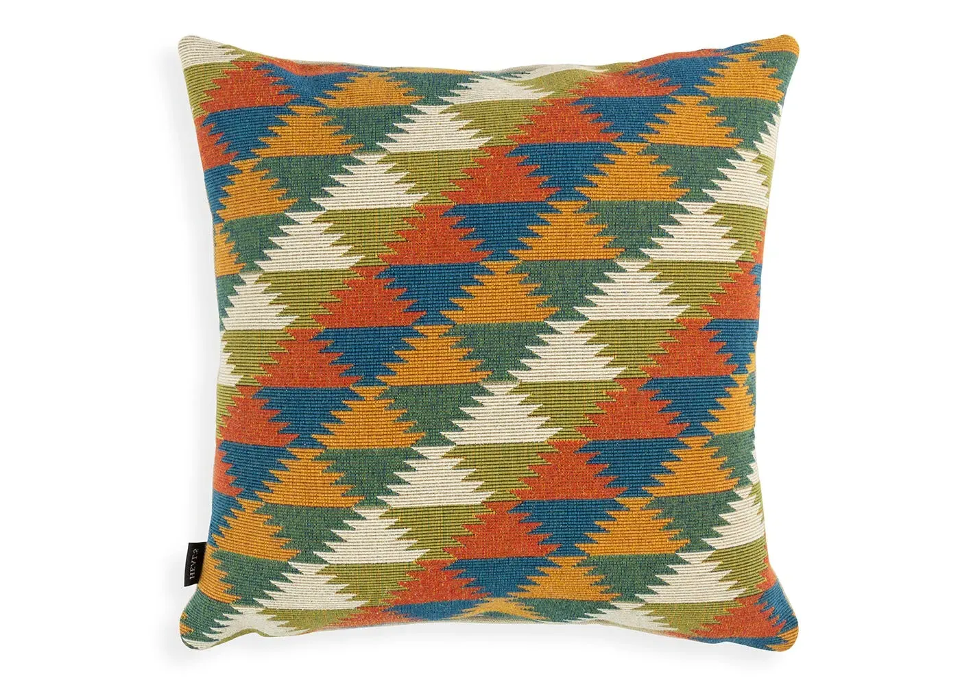 Square Cushion Cover - Green, Cotton image
