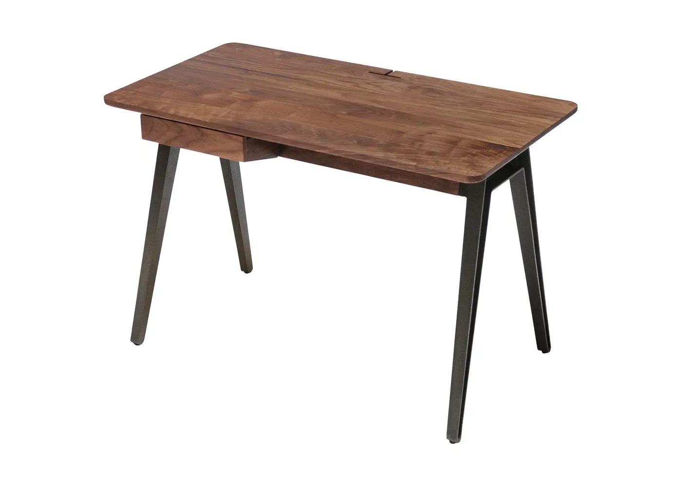 Compact Desk with Drawers - Walnut, Oiled Wood