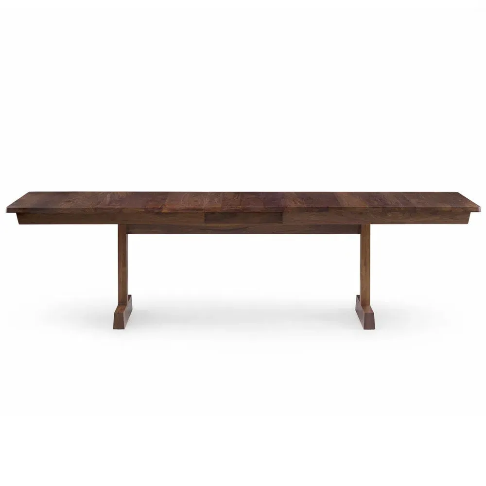 Extending Dining Table - Dark Wood, Walnut