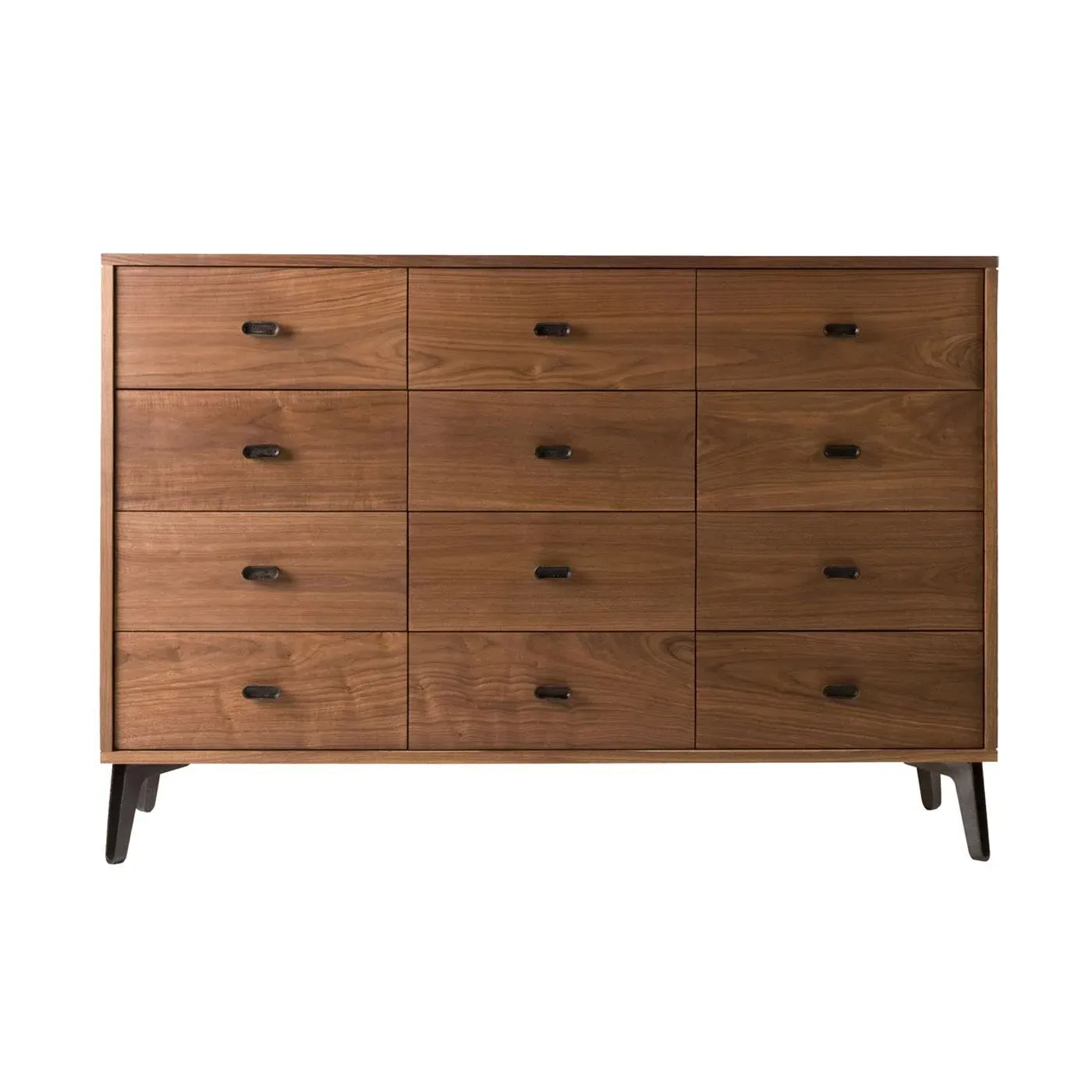 Large Chest with 12 Drawers - Walnut, Solid Wood