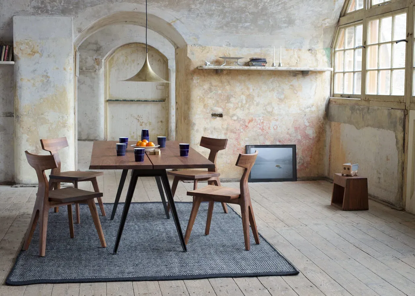 Large Dining Table - Dark Wood, Walnut image