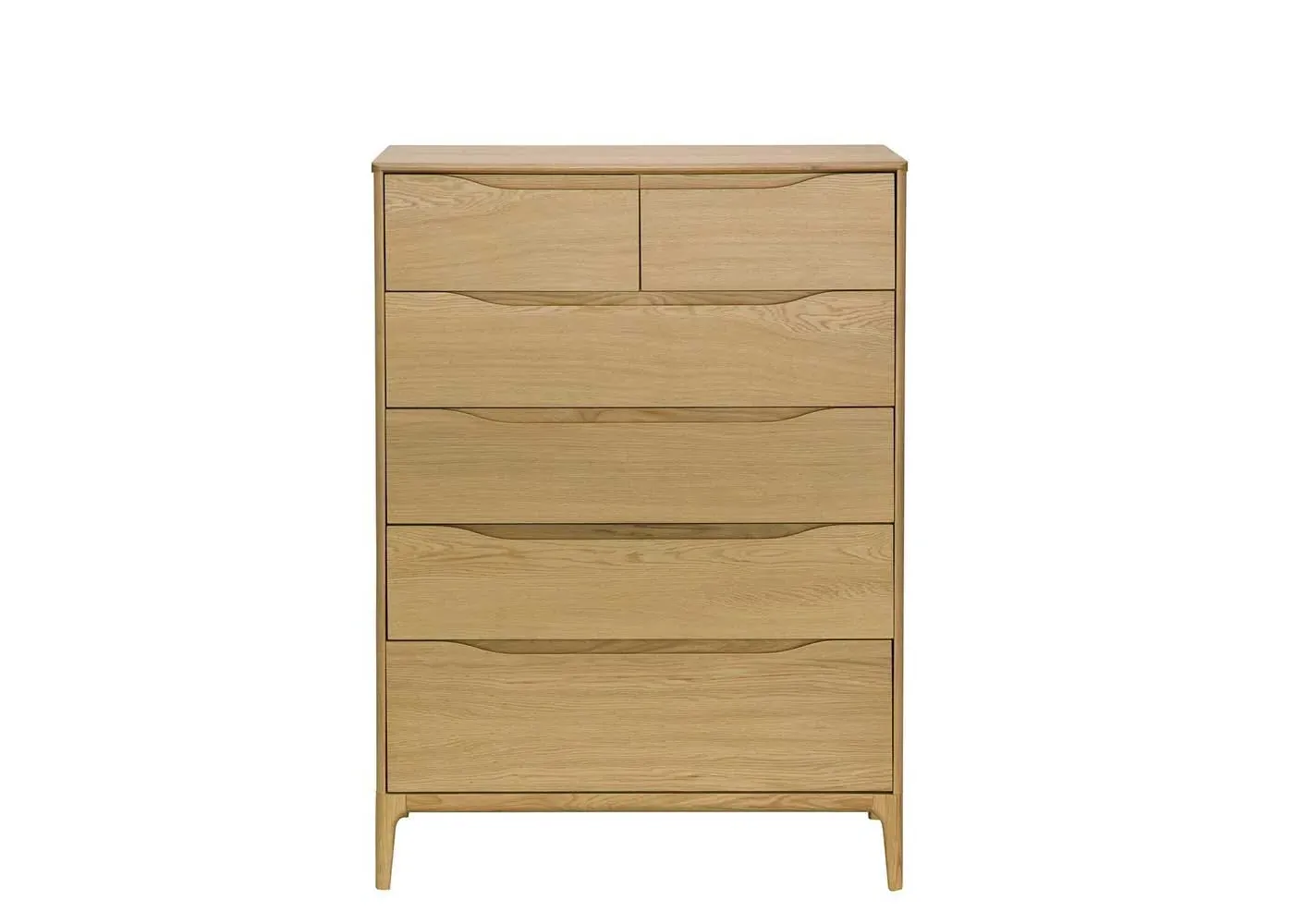 6-Drawer Chest Wide - Light Wood, Oak image