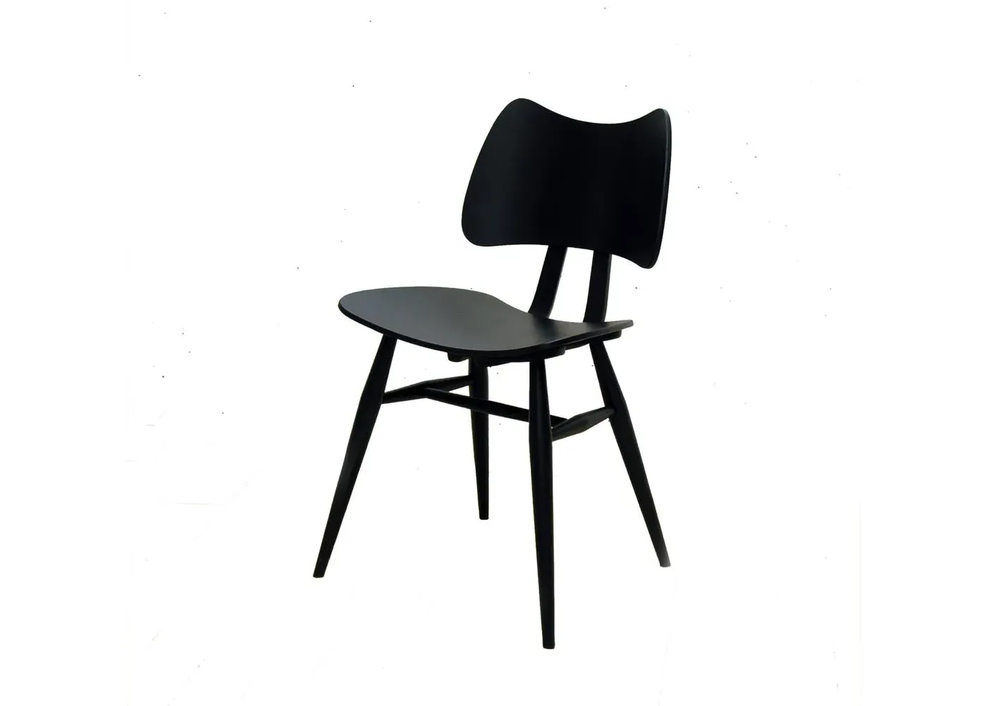 Butterfly Chair with Spindle Back - Black, Ash image