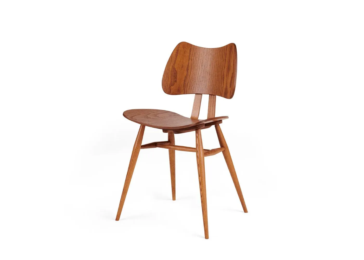 Butterfly Chair with Spindle Back - Brown