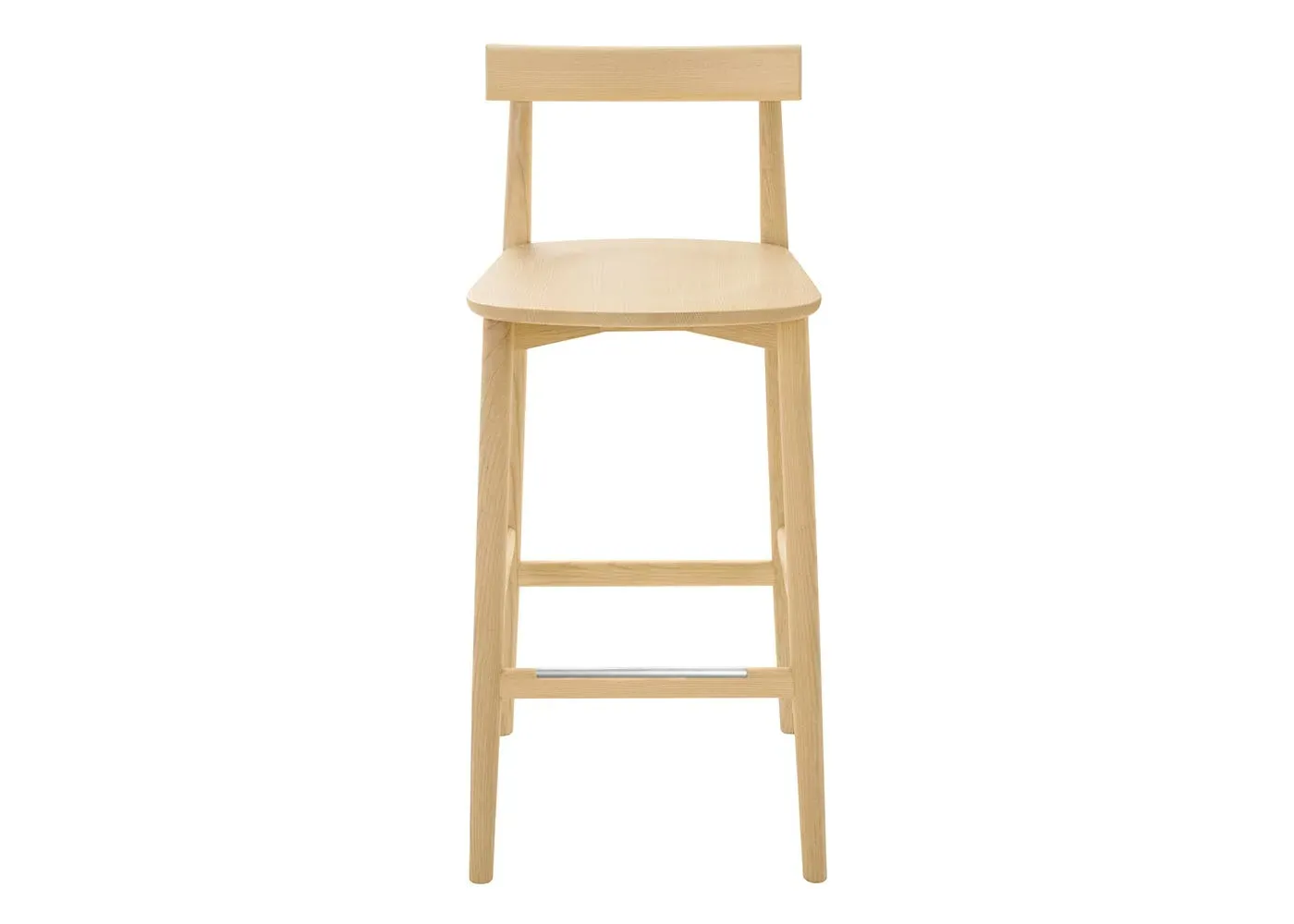 Counter Stool Clear Matt Finish - Light Wood, Ash image