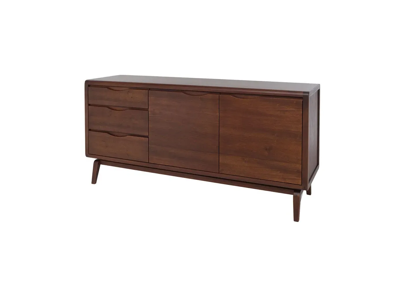 Large Sideboard with Soft-Close - Dark Wood image