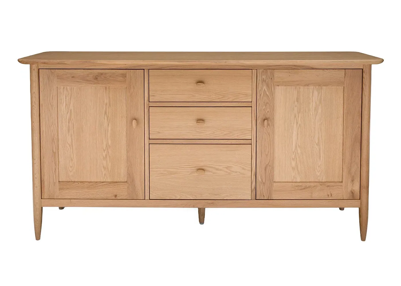 Large Sideboard with Storage - Light Wood, Oak