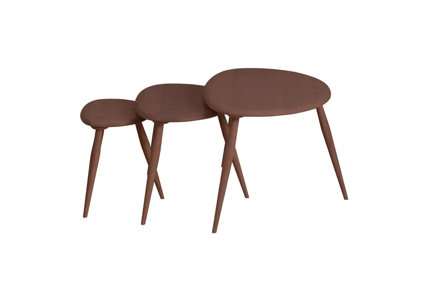 Nest of Tables - Light Wood, Ash image