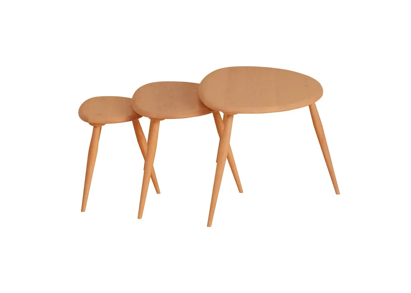 Nest of Tables Set - Light Wood
