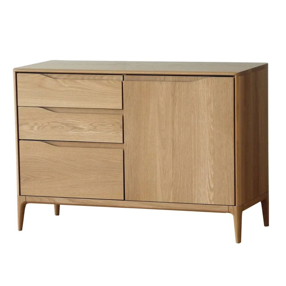 Small 3-Drawer Sideboard - Oak, Wood image