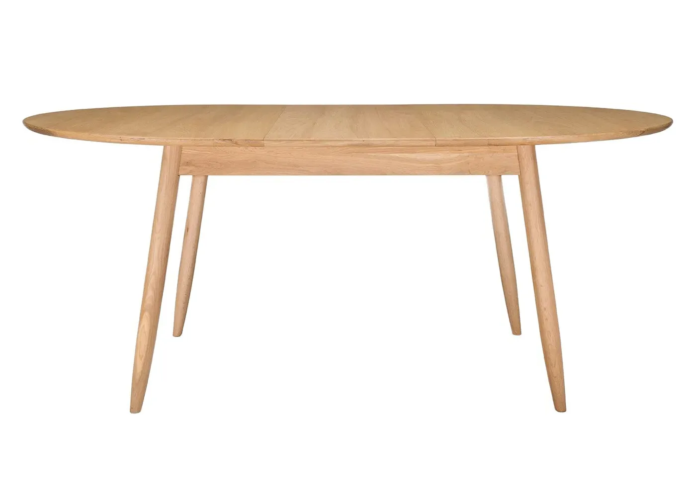 Small Oval Extending Table - Light Wood, Oak image