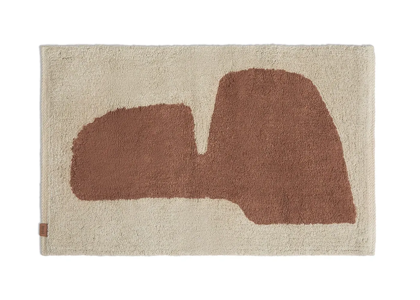 Bath Mat with Non-Slip Base - Rust image