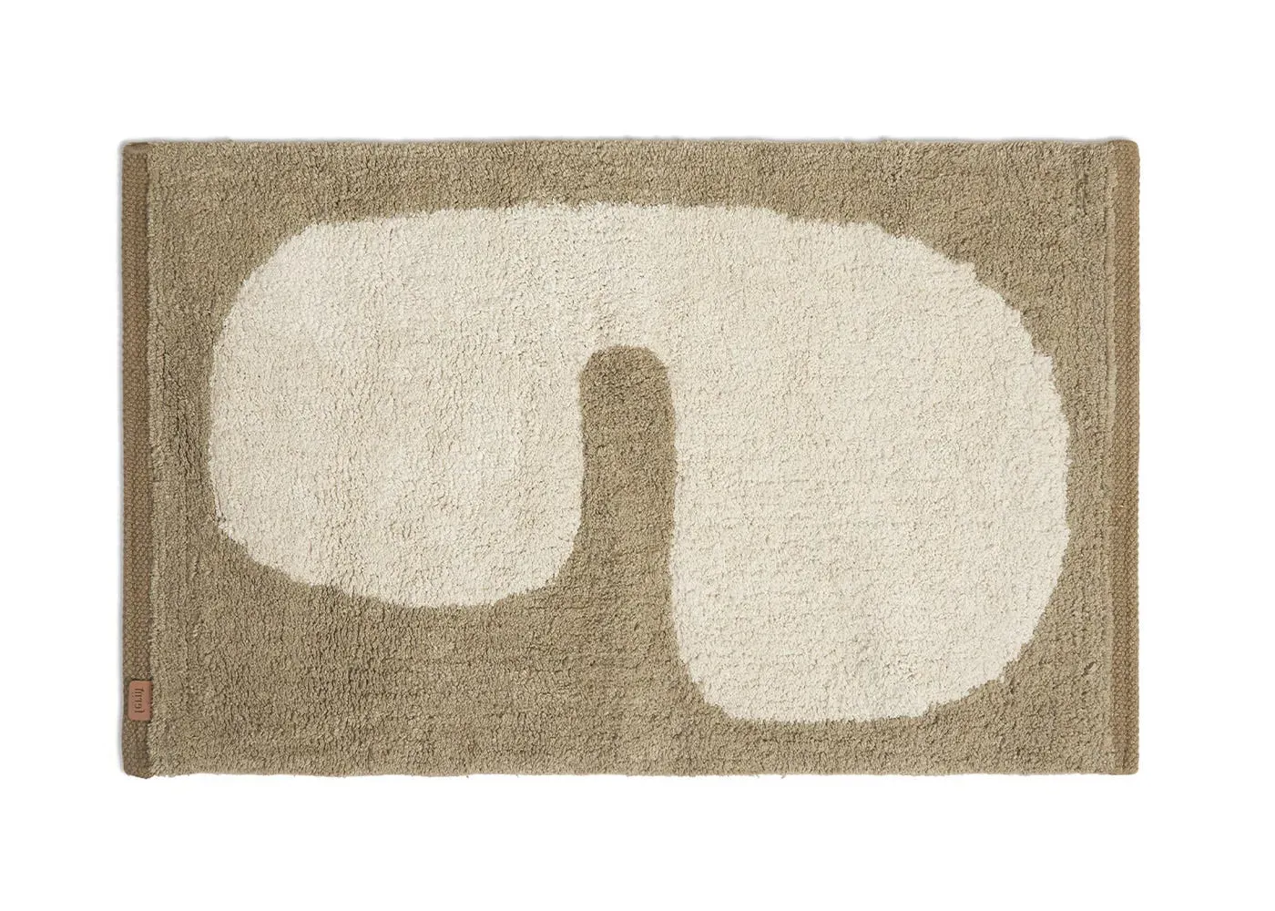 Bath Mat with Non-Slip Base - Taupe