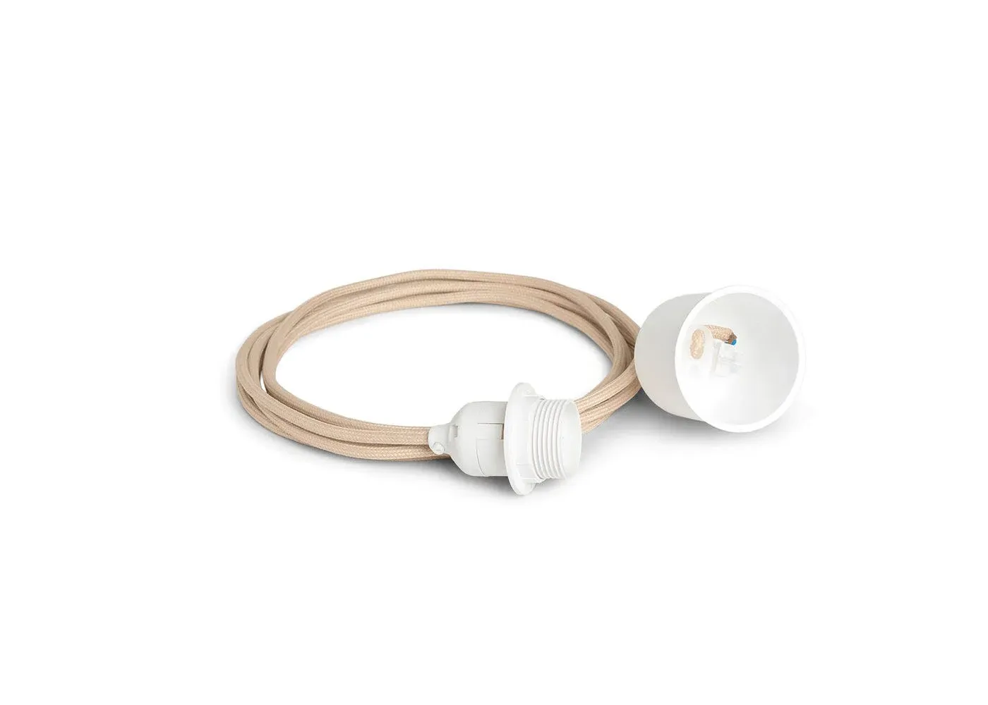 Braided Pendant Cord Set - Sand, Fabric image