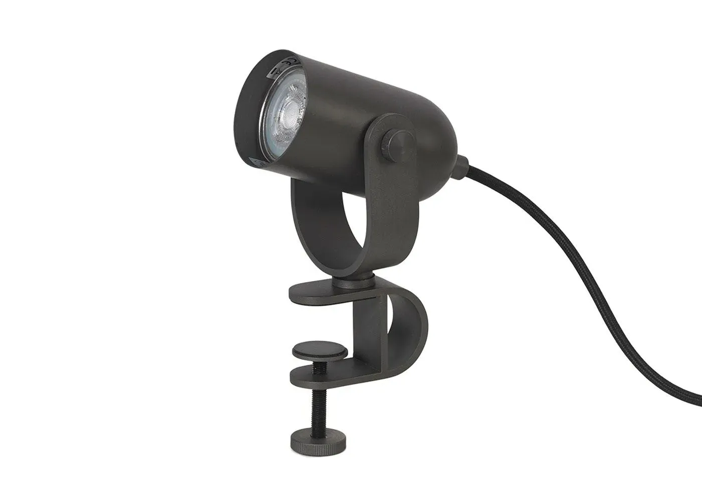 Clip Lamp with Adjustable Head - Black, Iron image