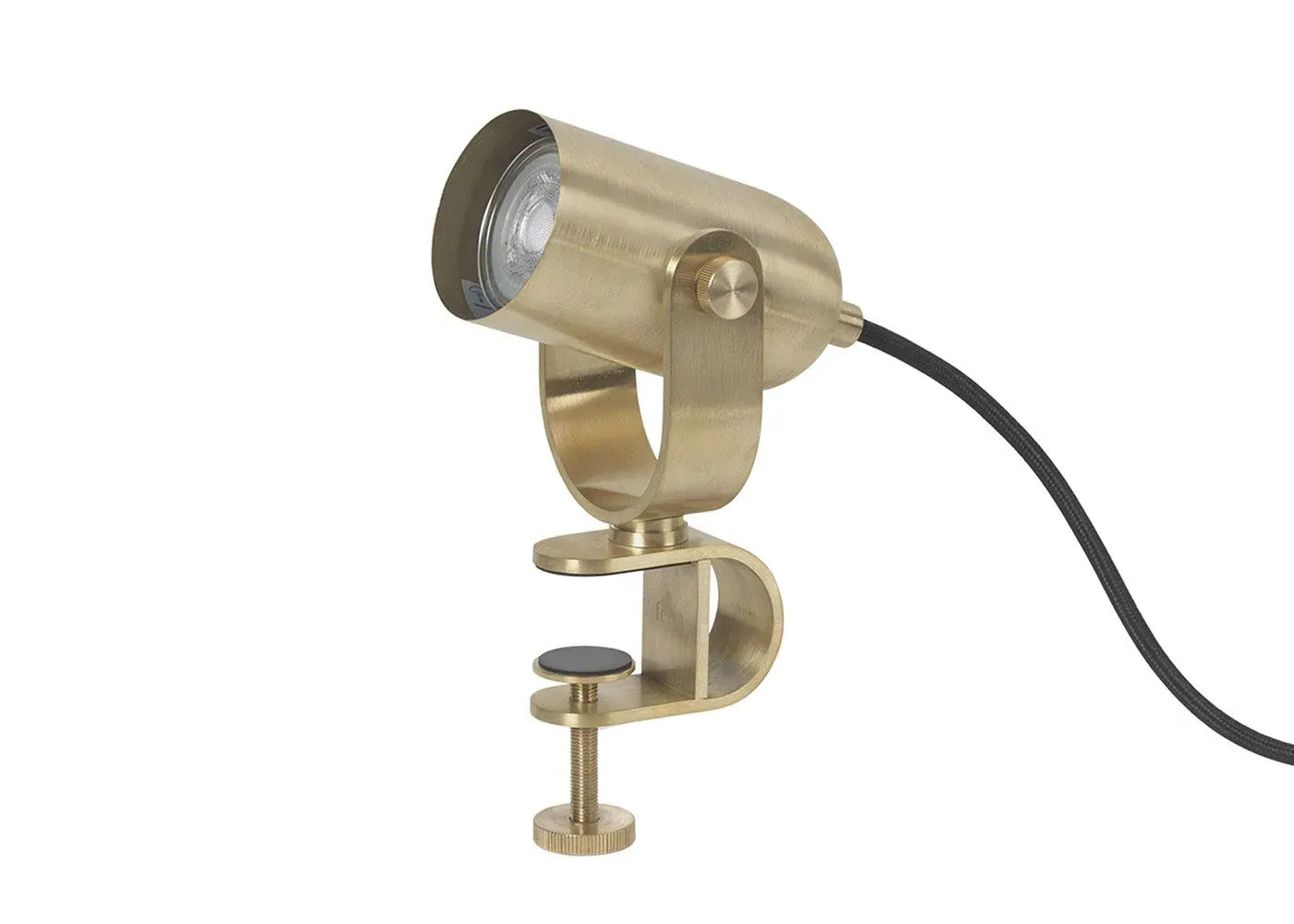 Clip Lamp with Adjustable Head - Gold, Brass