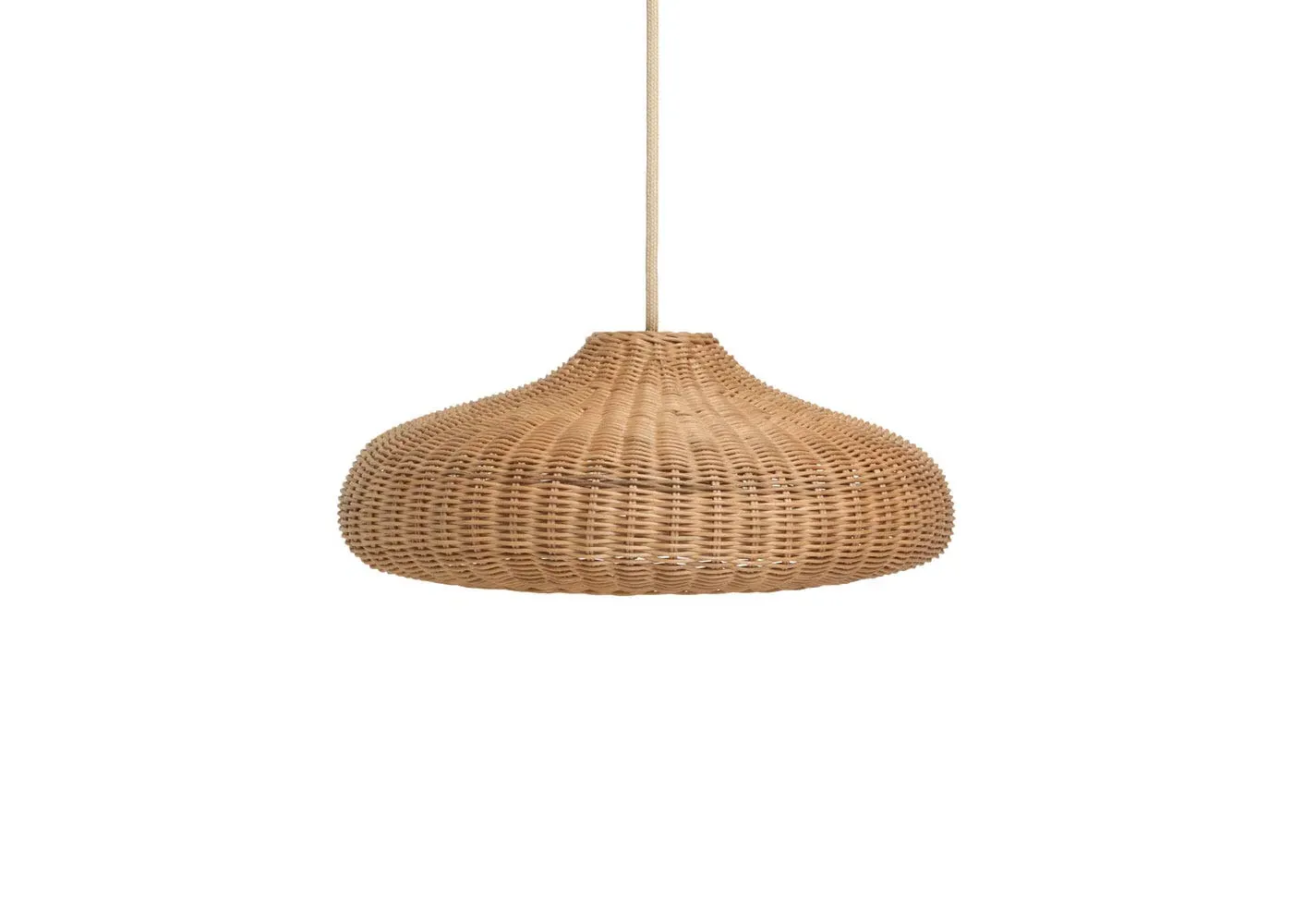 Disc Braided Pendant Shade - Natural