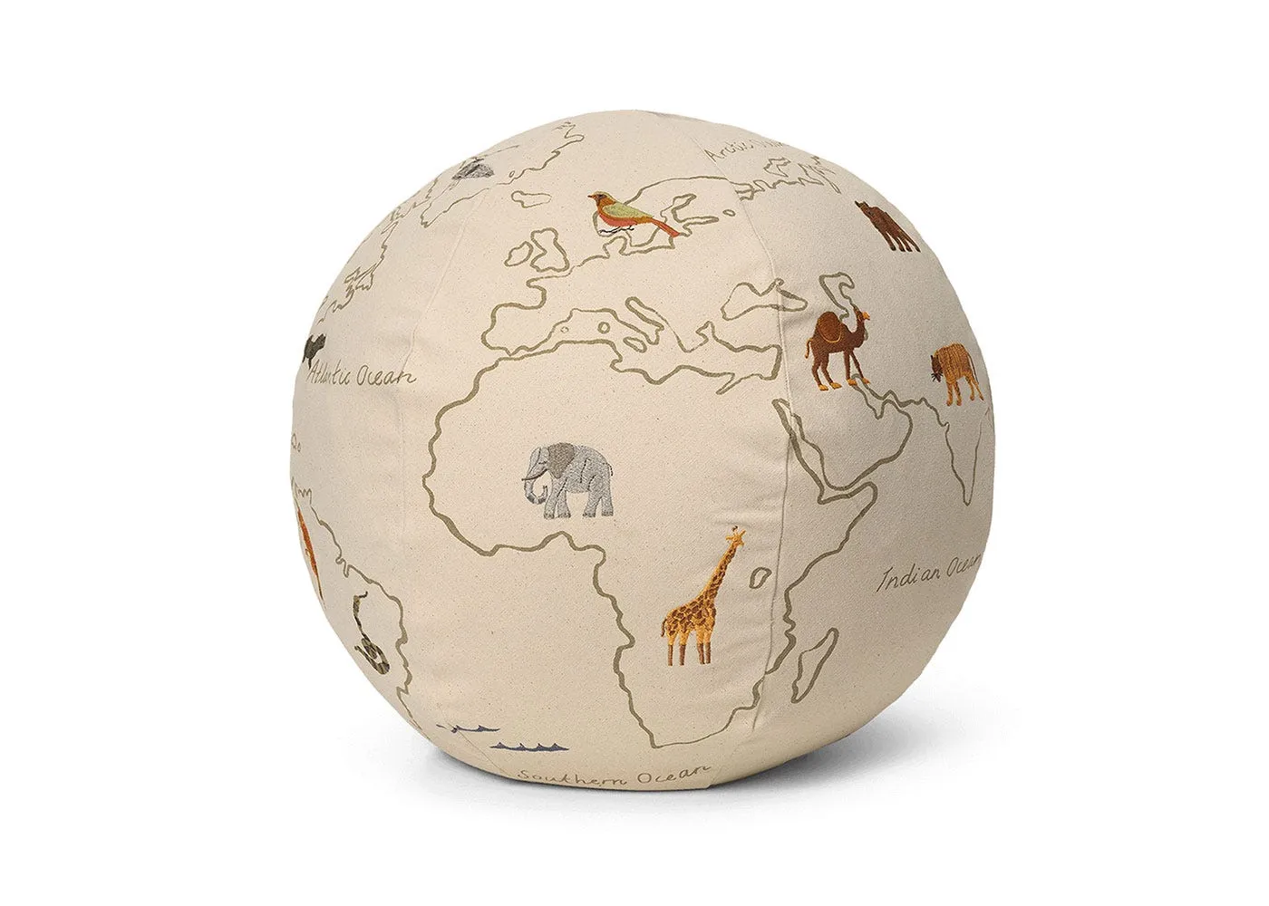 Round Pouf - Cream
