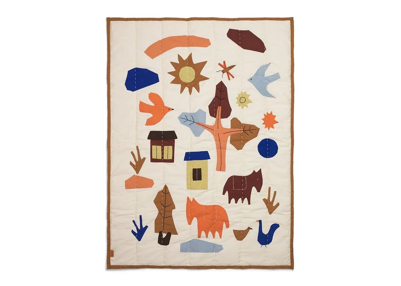 Village Quilted Kids Blanket - Multi image