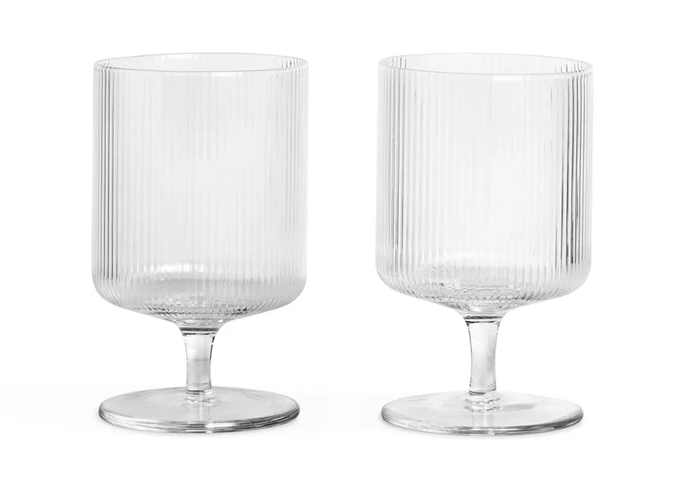 Wine Glasses Set of 2 - Clear Glass