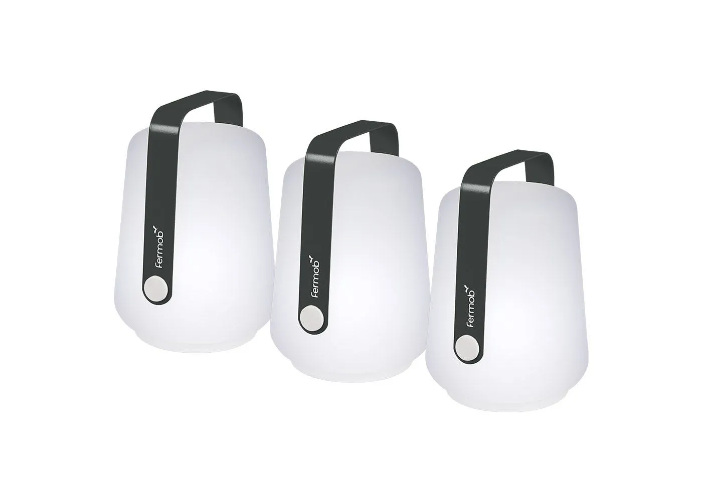 3-Piece LED Table Lamp Set - Anthracite