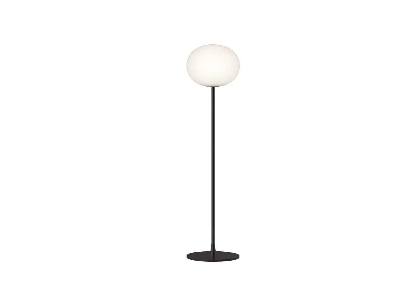 F1 Floor Lamp with Dimmer - Black, Glass image