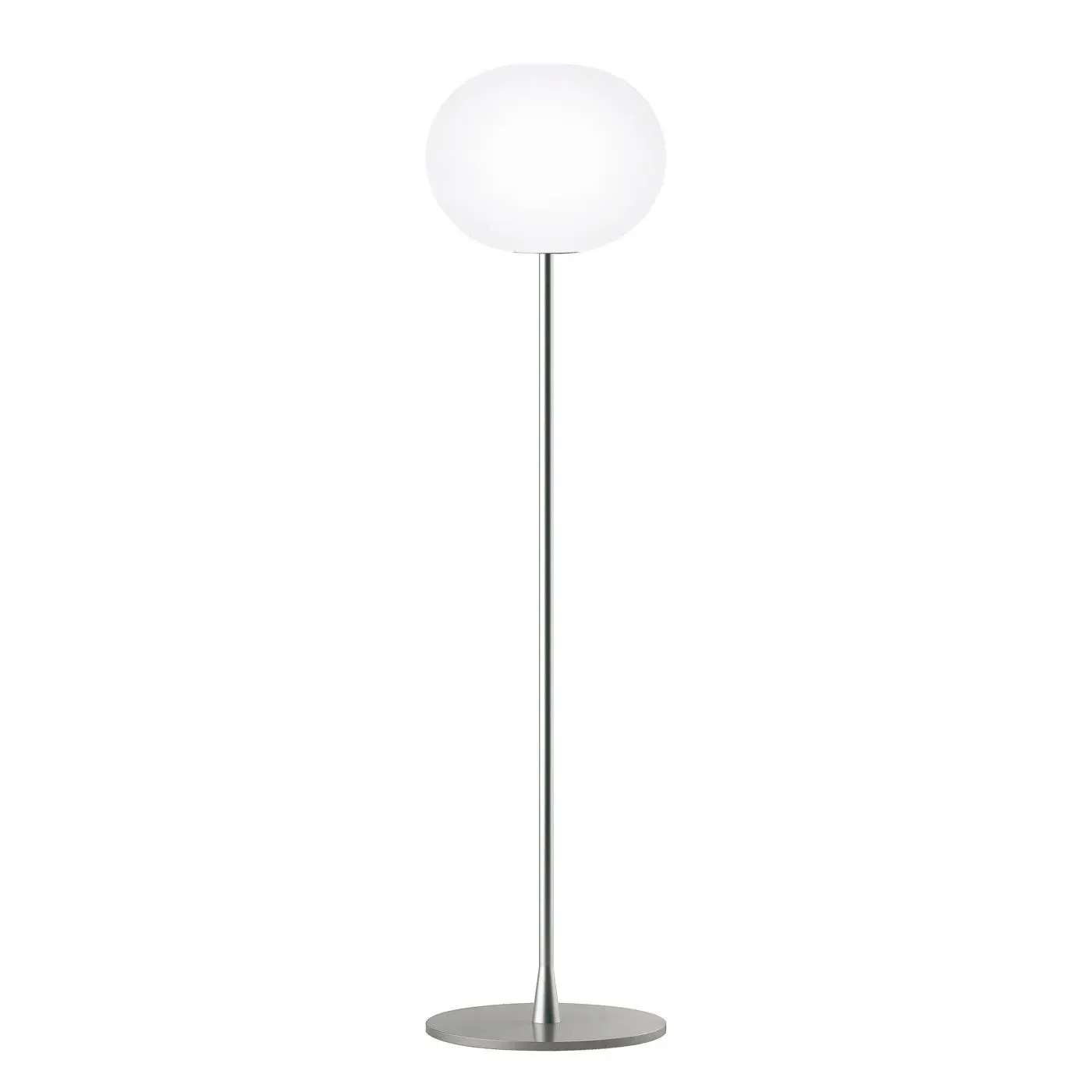 F1 Floor Lamp with Dimmer - Silver, Glass
