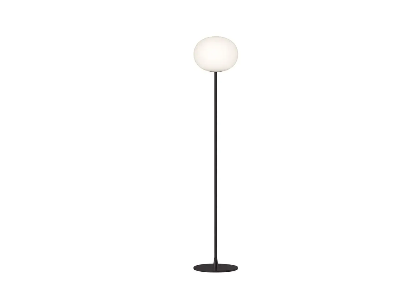 F2 Floor Lamp with Dimmer - Black, Glass