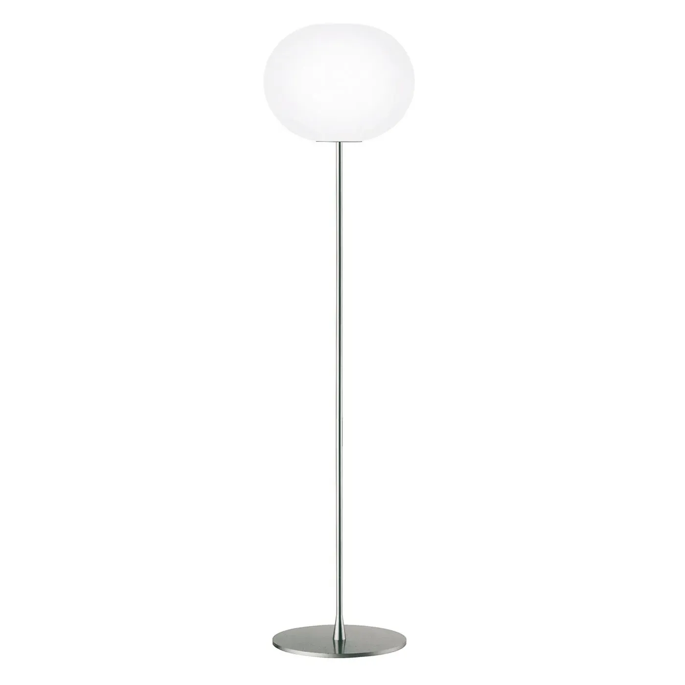F2 Floor Lamp with Dimmer - Silver, Glass